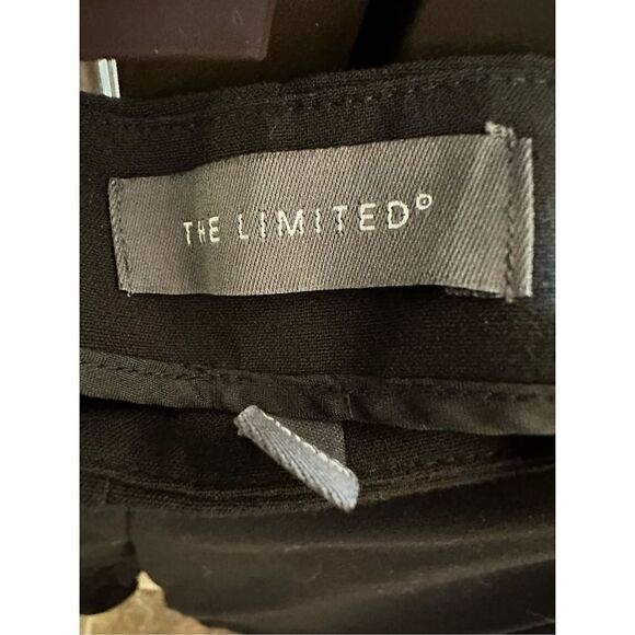 The Limited Straight Leg Zip Side Stretch Black Casual Dress Pants Size 14 - Picture 5 of 6